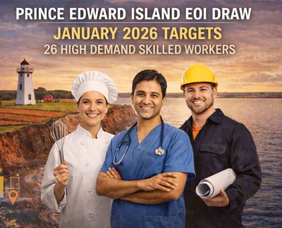 Prince Edward Island EOI Draw January 2026 Targets 26 High Demand Skilled Workers- ImmigCanada Prince Edward Island EOI Draw