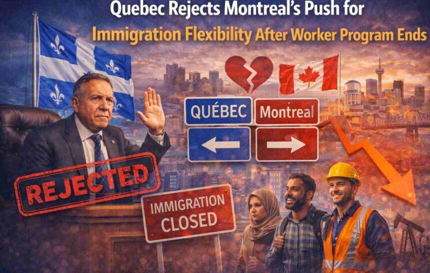 Quebec Rejects Montreal’s Push