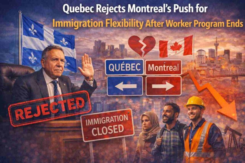 Quebec Rejects Montreal’s Push for Immigration Flexibility After Worker Program Ends- ImmigCanada Quebec Rejects Montreal’s Push