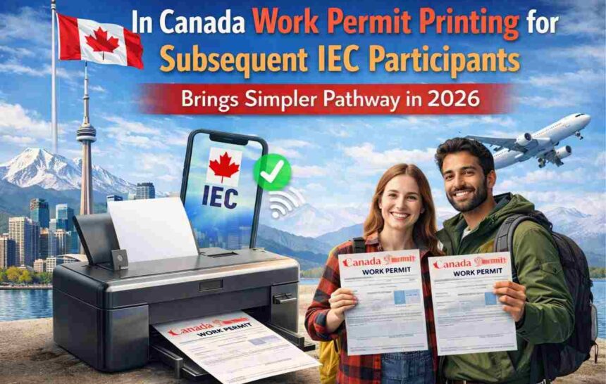 In Canada Work Permit Printing for Subsequent IEC Participants Brings Simpler Pathway in 2026- ImmigCanada Canada Work Permit Printing