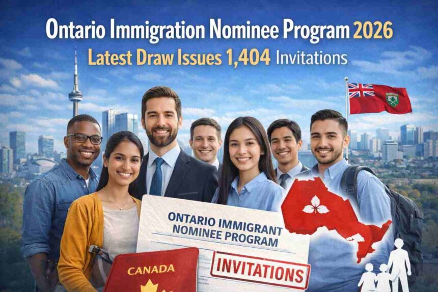 Ontario Immigration Nominee Program 2026 Latest Draw Issues 1,404 Invitations- ImmigCanada Ontario Immigration Nominee Program 2026