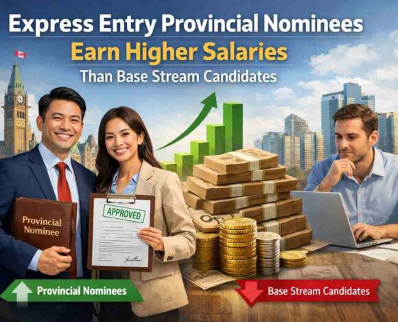 Express Entry Provincial Nominees Earn Higher Salaries Than Base Stream Candidates- ImmigCanada Express Entry Provincial Nominees