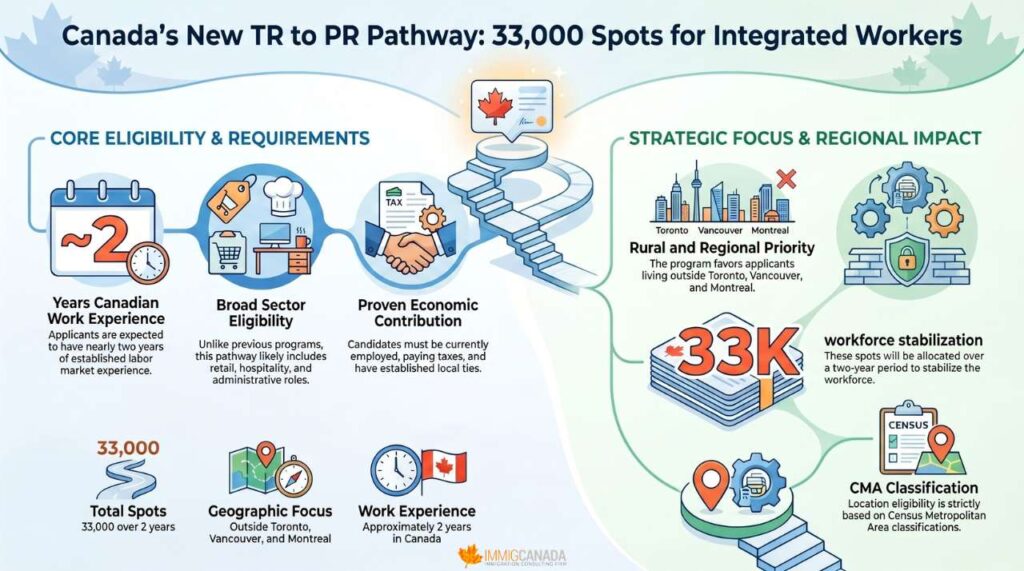 Canada TR to PR Pathway New Plan Explained with 33,000 PR Spots