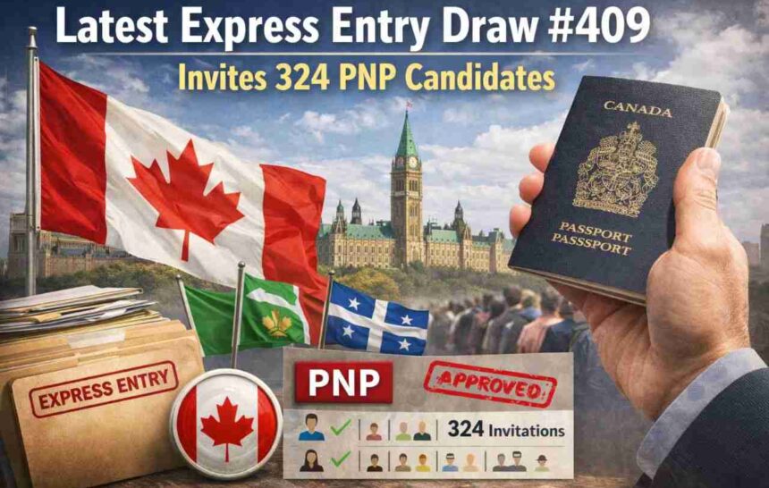 Latest Express Entry Draw #409 Invites 324 PNP Candidates- ImmigCanada Express Entry Draw #409