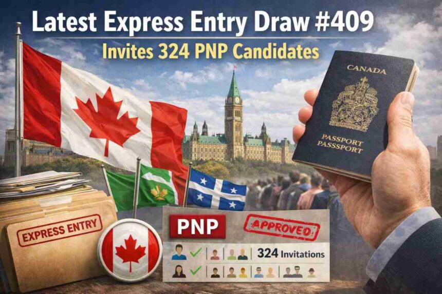 Latest Express Entry Draw #409 Invites 324 PNP Candidates- ImmigCanada Express Entry Draw #409