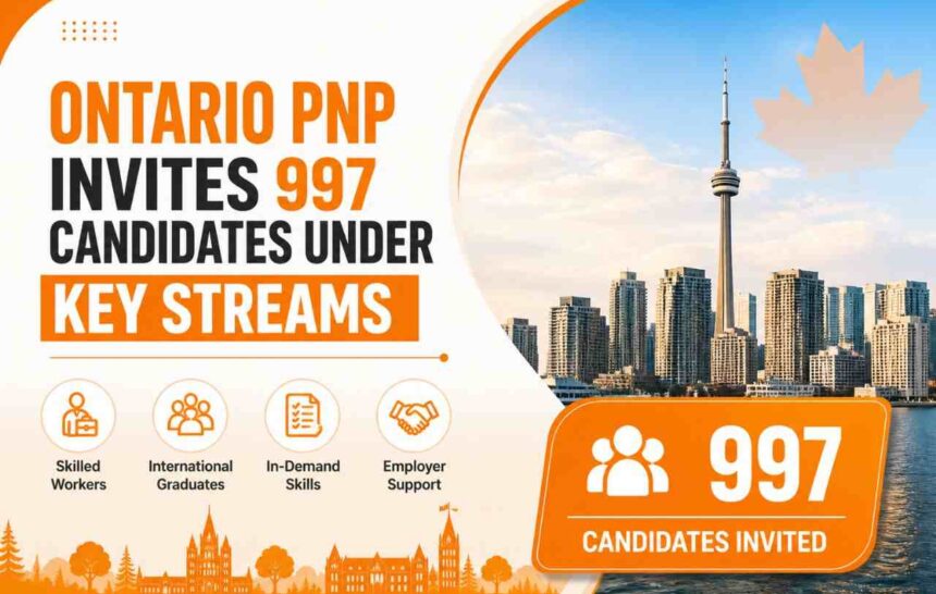 Ontario PNP Invites 997 Candidates