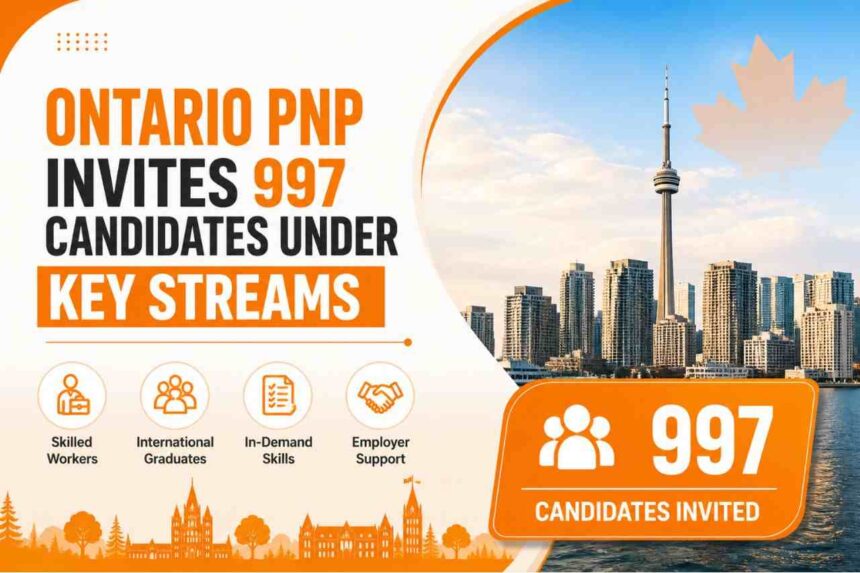 Ontario PNP Invites 997 Candidates