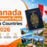 Canada Passport Free Visa Countries