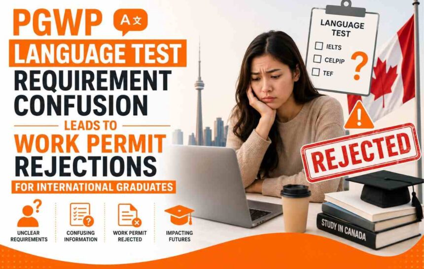 PGWP Language Test Requirement Confusion Leads to Work Permit Rejections for International Graduates PGWP Language Test Requirement