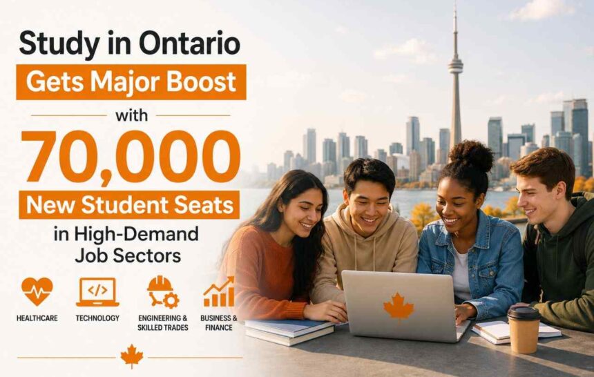 Study in Ontario Gets Major Boost with 70,000 New Student Seats in High-Demand Job Sectors- ImmigCanada Study in Ontario
