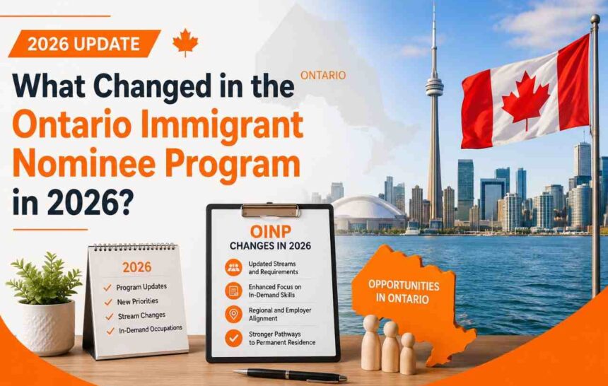 Changed in the Ontario Immigrant Nominee Program