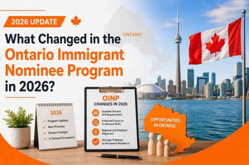 Changed in the Ontario Immigrant Nominee Program