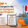 Changed in the Ontario Immigrant Nominee Program