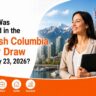 British Columbia PNP Draw