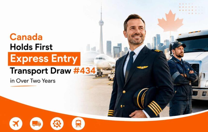 Canada Holds First Express Entry Transport Draw #434 in Over Two Years- ImmigCanada Express Entry Transport Draw #434