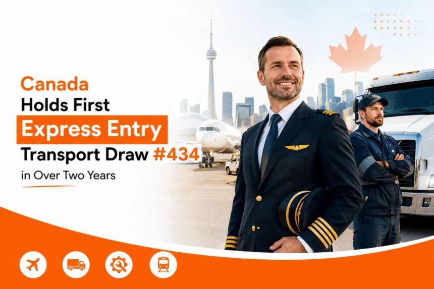 Canada Holds First Express Entry Transport Draw #434 in Over Two Years- ImmigCanada Express Entry Transport Draw #434