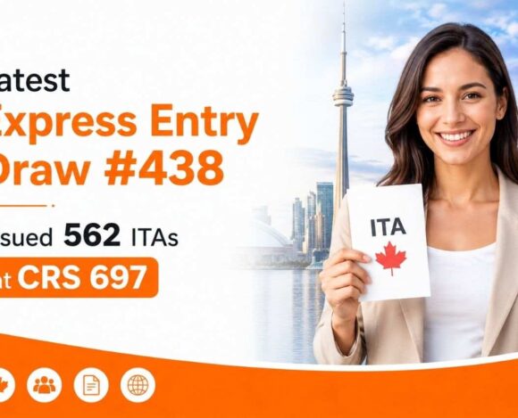 Latest Express Entry Draw #438 Issued 562 ITAs at CRS 697- ImmigCanada Express Entry Draw #438