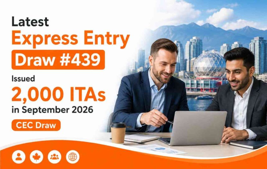 Latest Express Entry Draw #439 Issued 2,000 ITAs in September 2026 CEC Draw- ImmigCanada Express Entry Draw #439