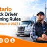 Ontario Truck Driver Training Rules