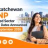 Saskatchewan SINP Capped Sector Intake
